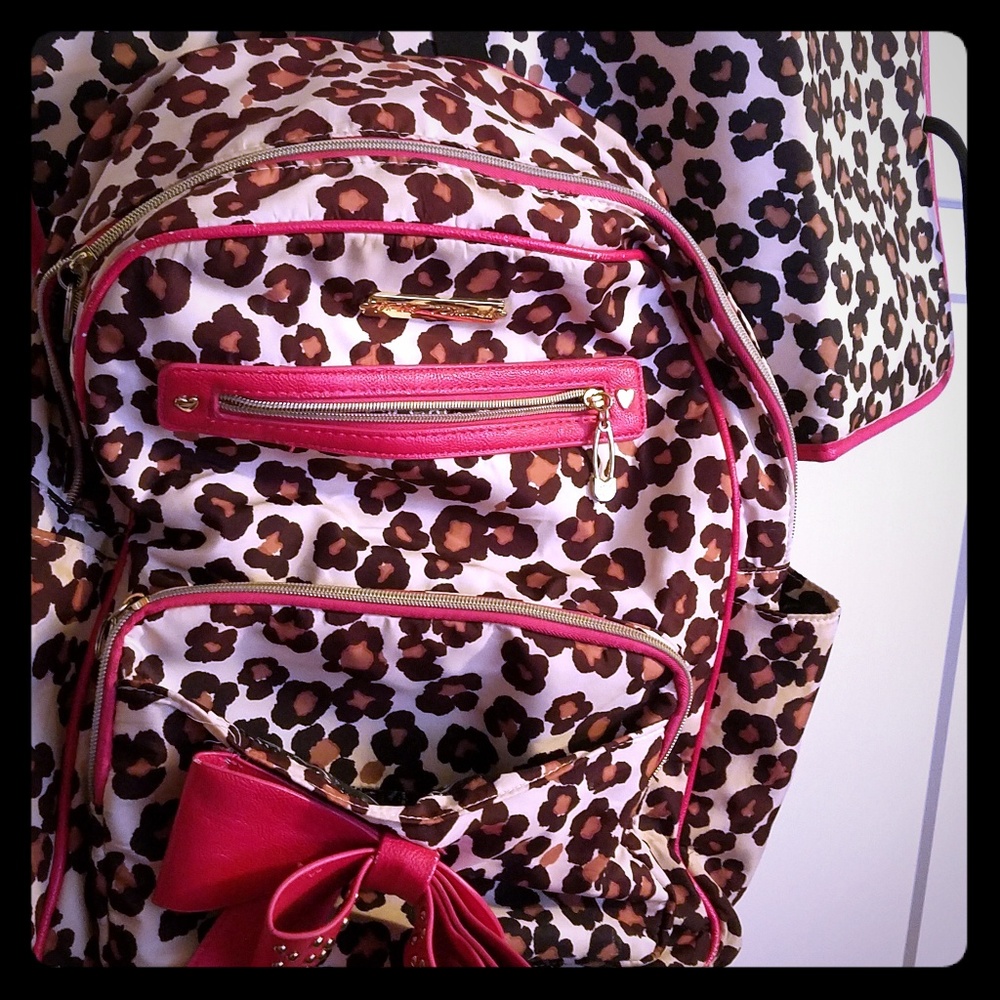 Betsey Johnson diaper backpack